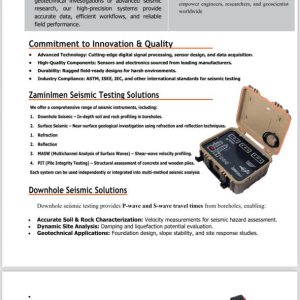 فروش لرزه نگاری دانهول و سطحی masw