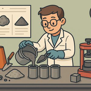 نیازمند پروانه پایه 3 عمران(نظارت یا اجرا) یا معماری جهت امتیاز شرکت آزمایشگاه بتن در گیلان